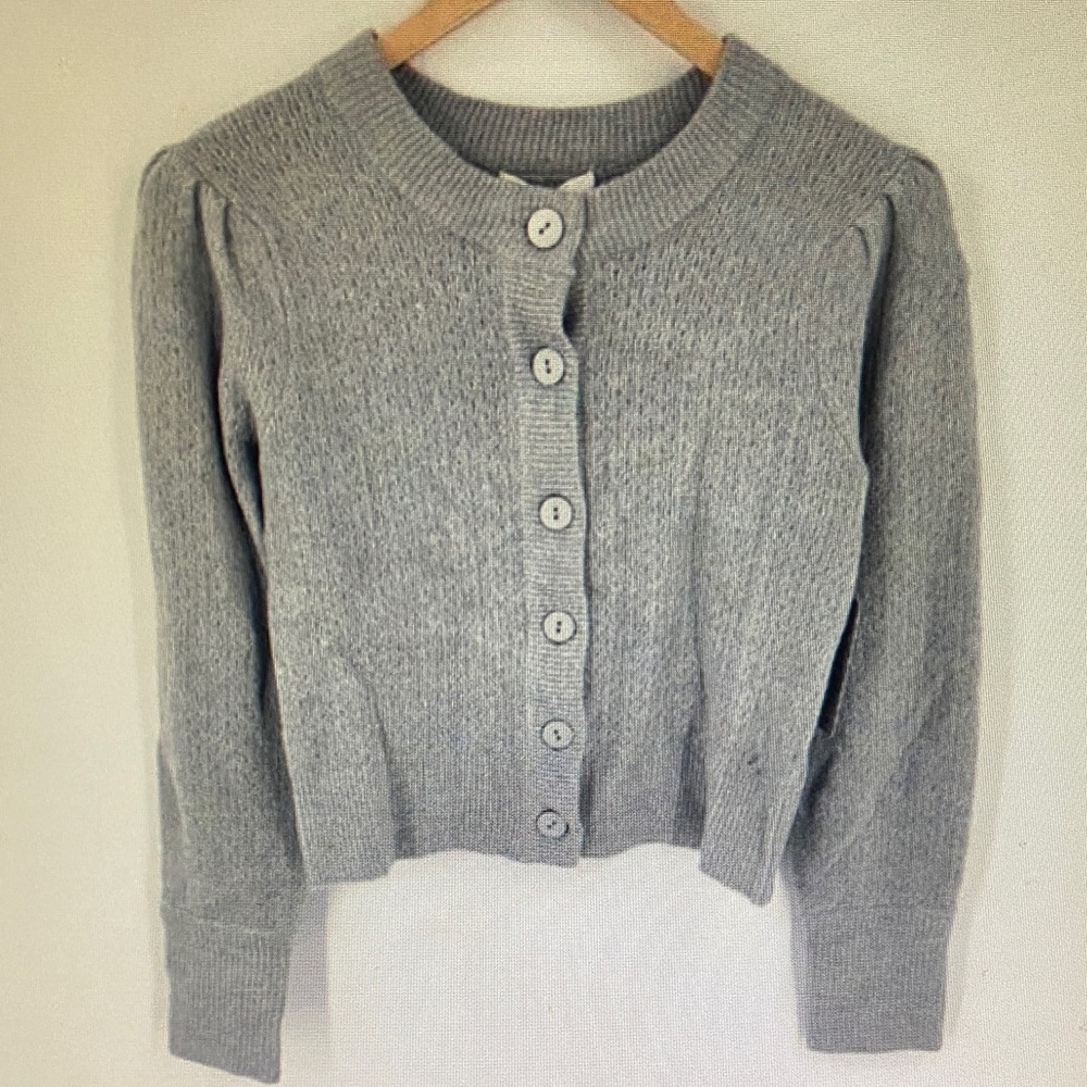 Wayf Gray Women's Cardigan Sweater